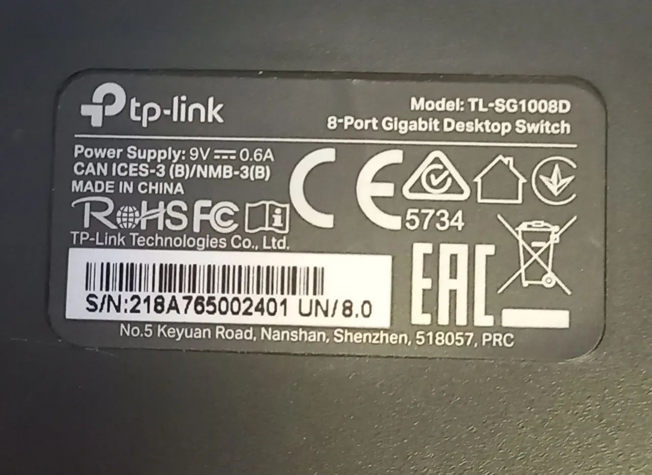 Switch Gigabit TP-Link 8 portas Giga(10/100/1000 Mbps) - Foto 4