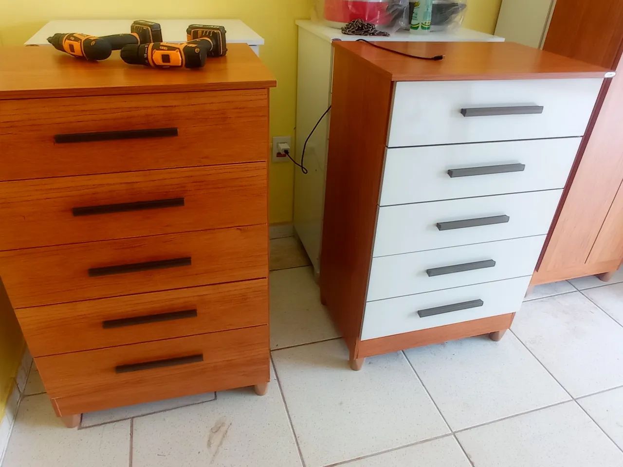 Cômodas Novas 5 gavetas. 
