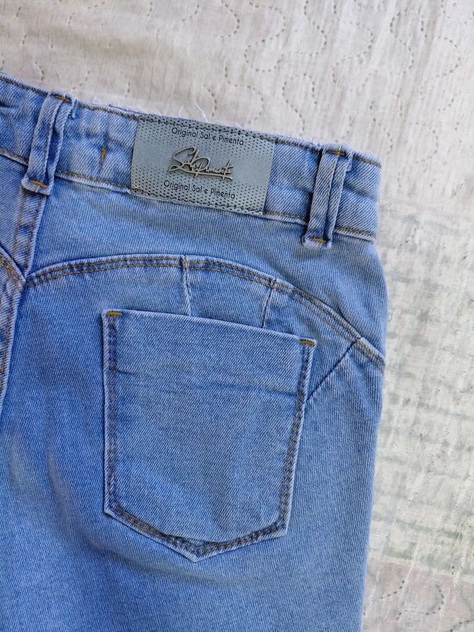 Short Jeans Sal e pimenta tamanho 36 - Foto 4