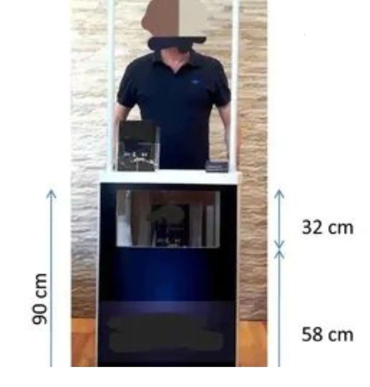 Balcão para exposição em eventos