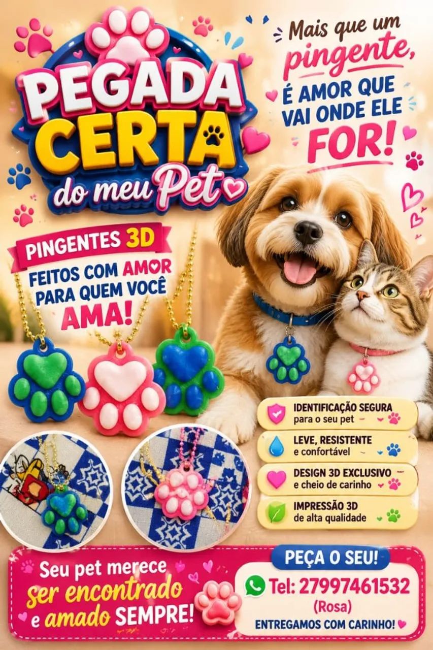 Chaveiro Pet 3D - Foto 2