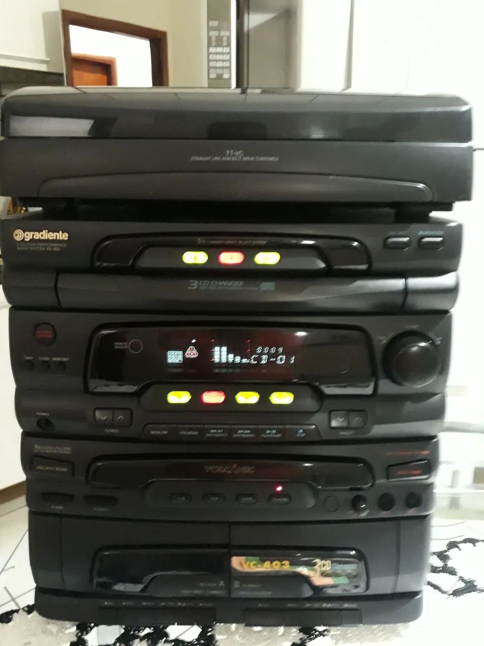 Mini system Central gradiente vulcanic cv-403  aiwa sony philips panasonic  cce jvc sharp