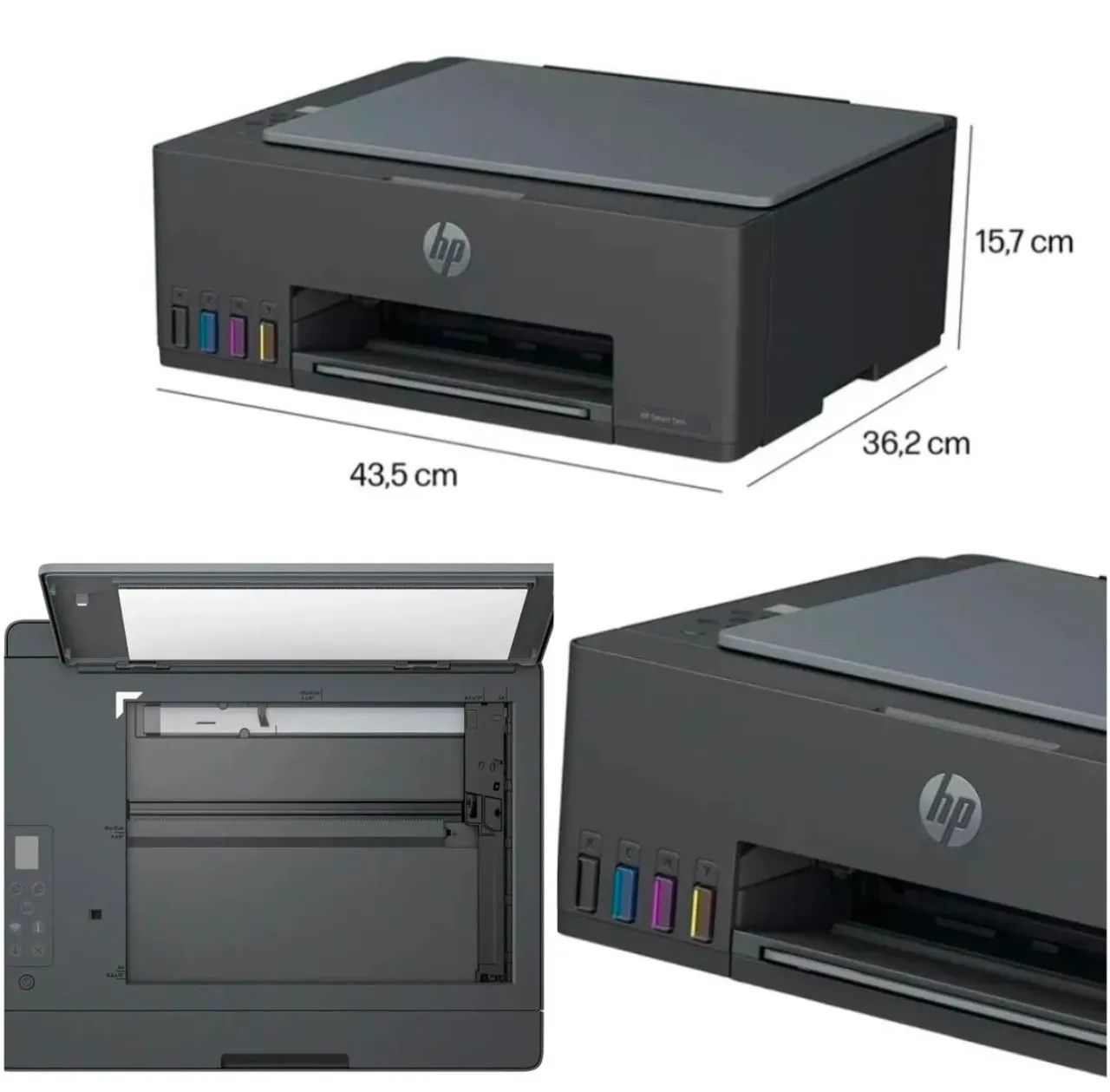 Impressora Multifuncional HP Smart Tank 584 - Preta - Foto 5