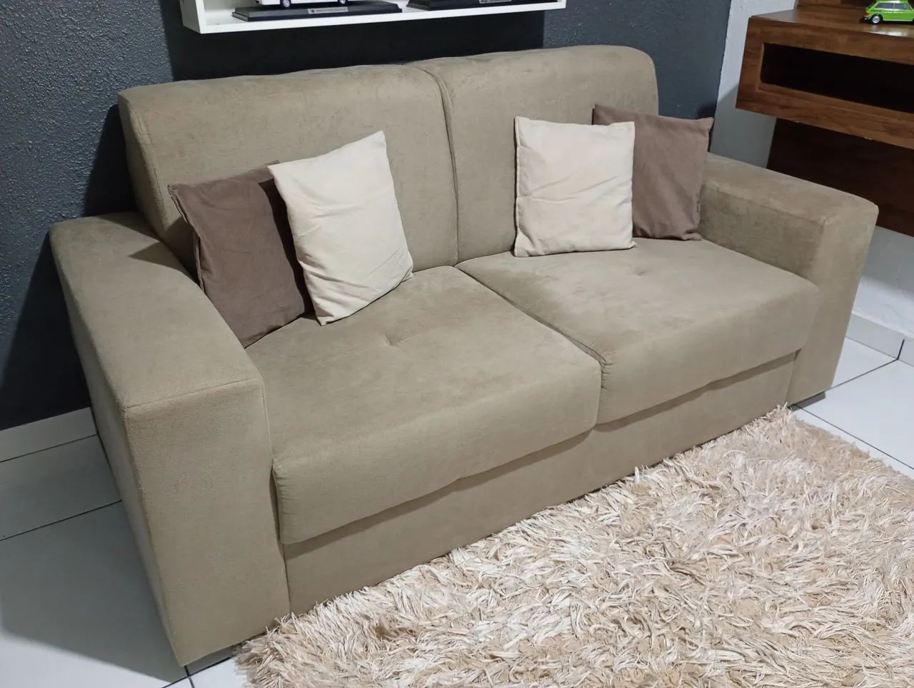 Vendo lindo sofá 2 lugares novo - Foto 3