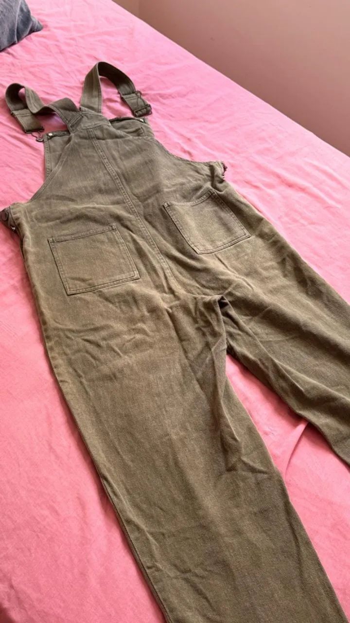 Macacão verde militar feminino - Foto 2