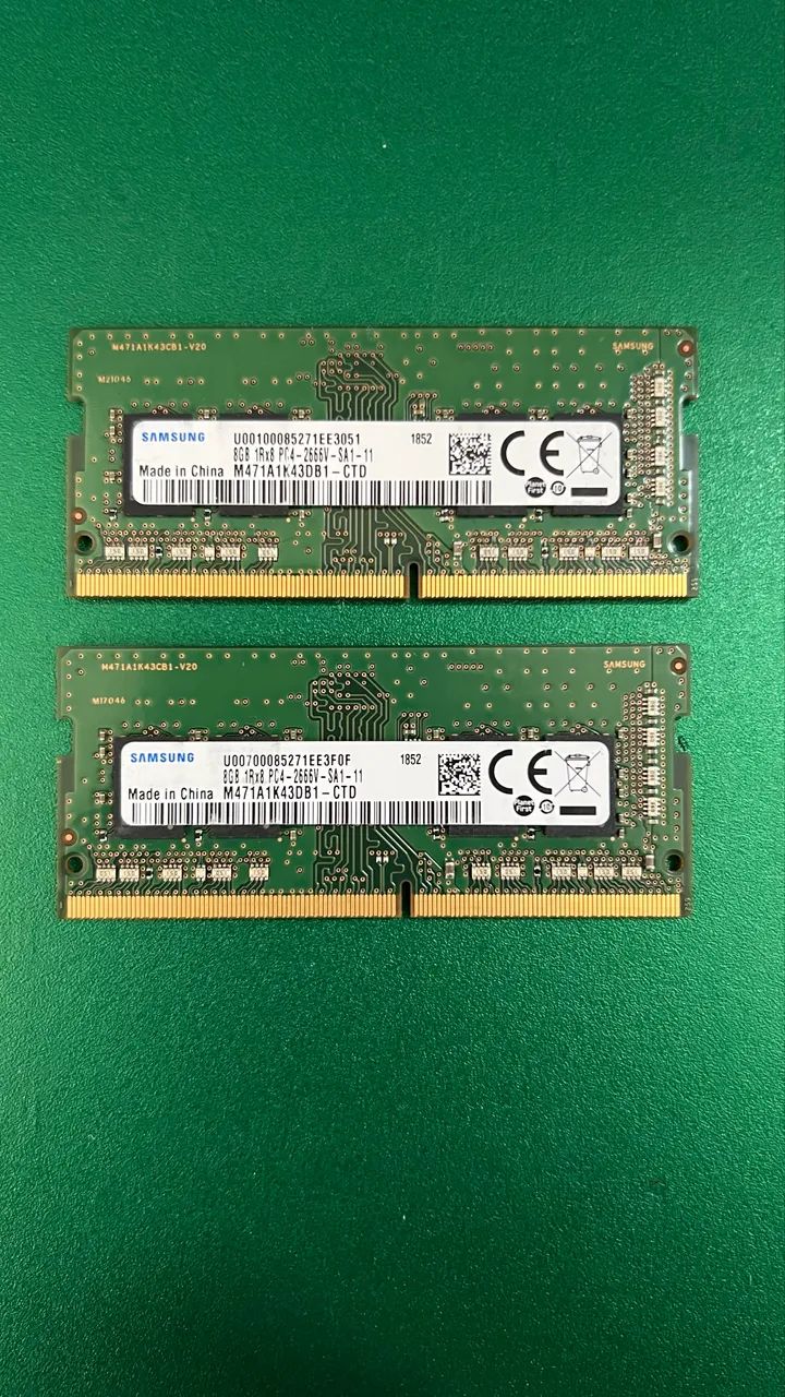 Memória DDR 4 16GB 2x de 8