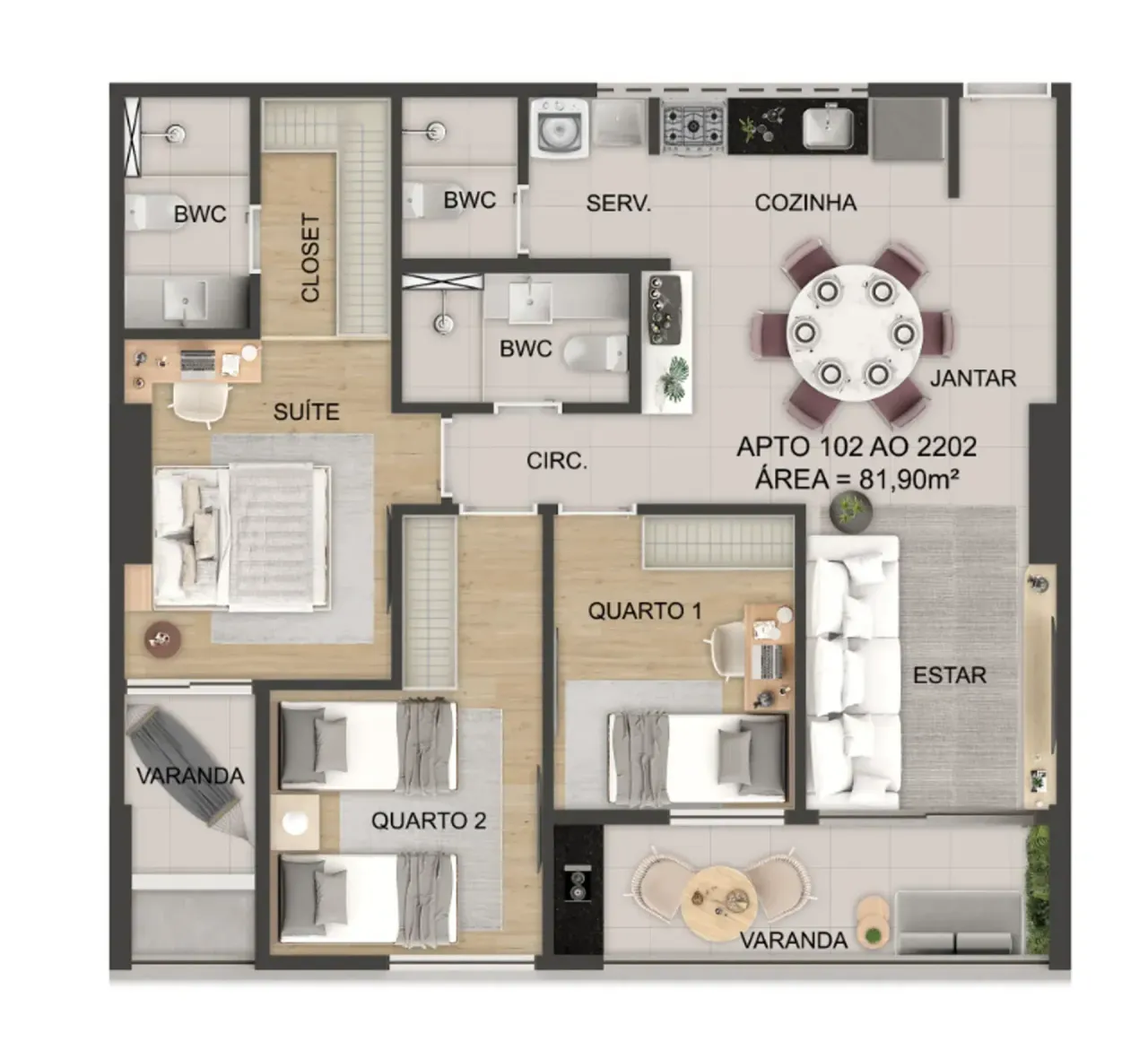PLANTA 81m²