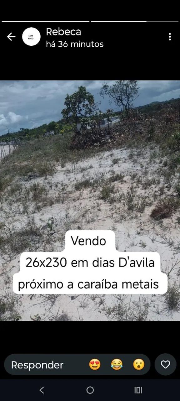 Mine sítio em dias D'Ávila 