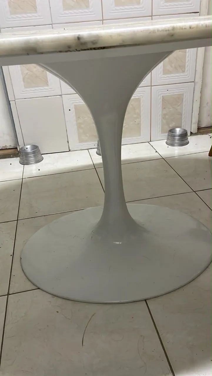 Mesa mármore oval Saarinen - Foto 2