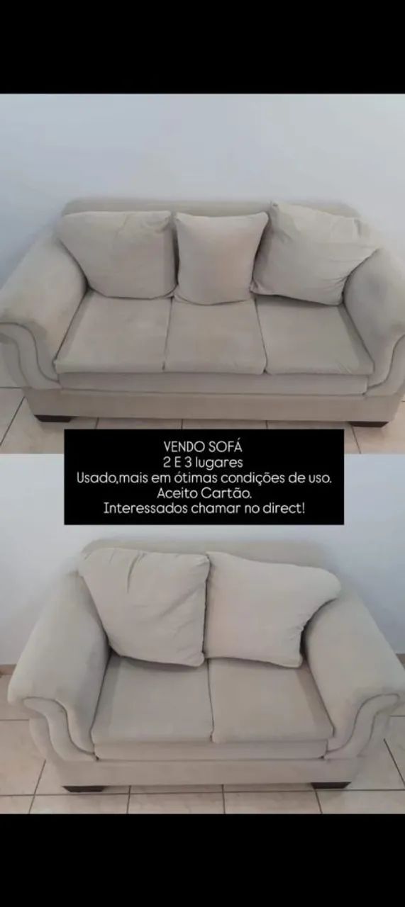Sofá 2 e 3 lugares 