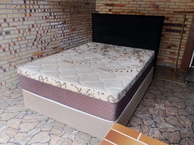 Ótima Cama box casal.... Levamos 