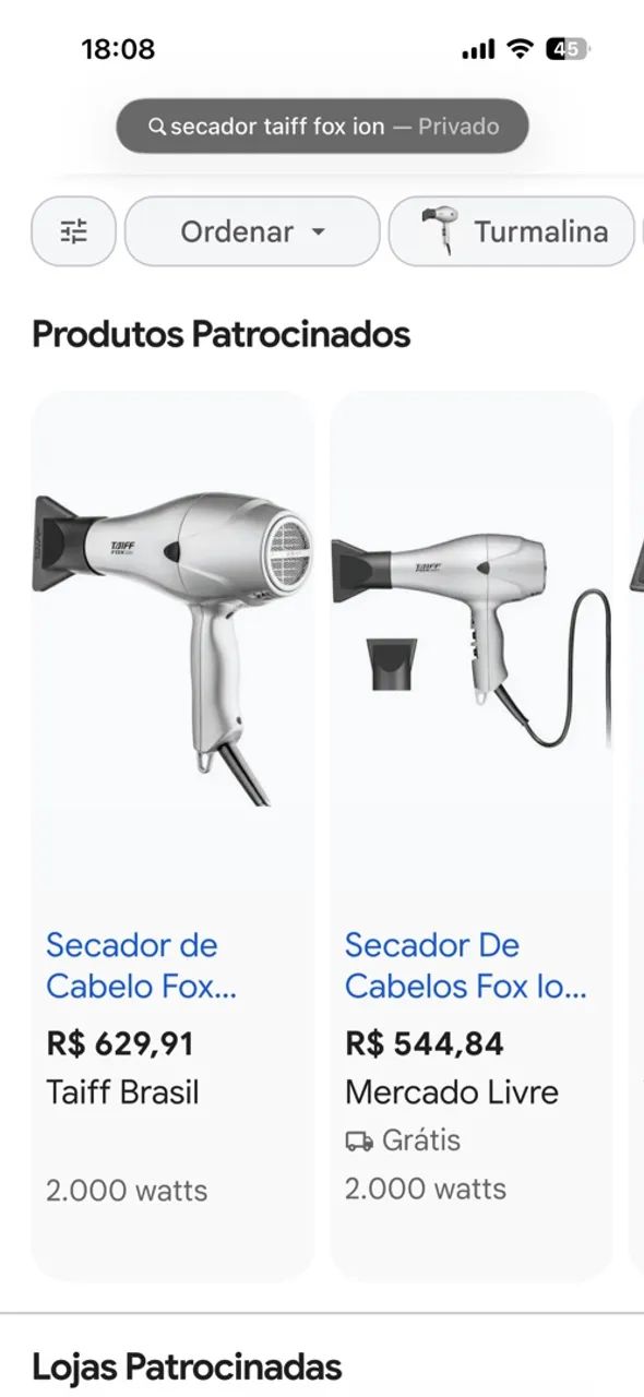 Secador taiff fox ion