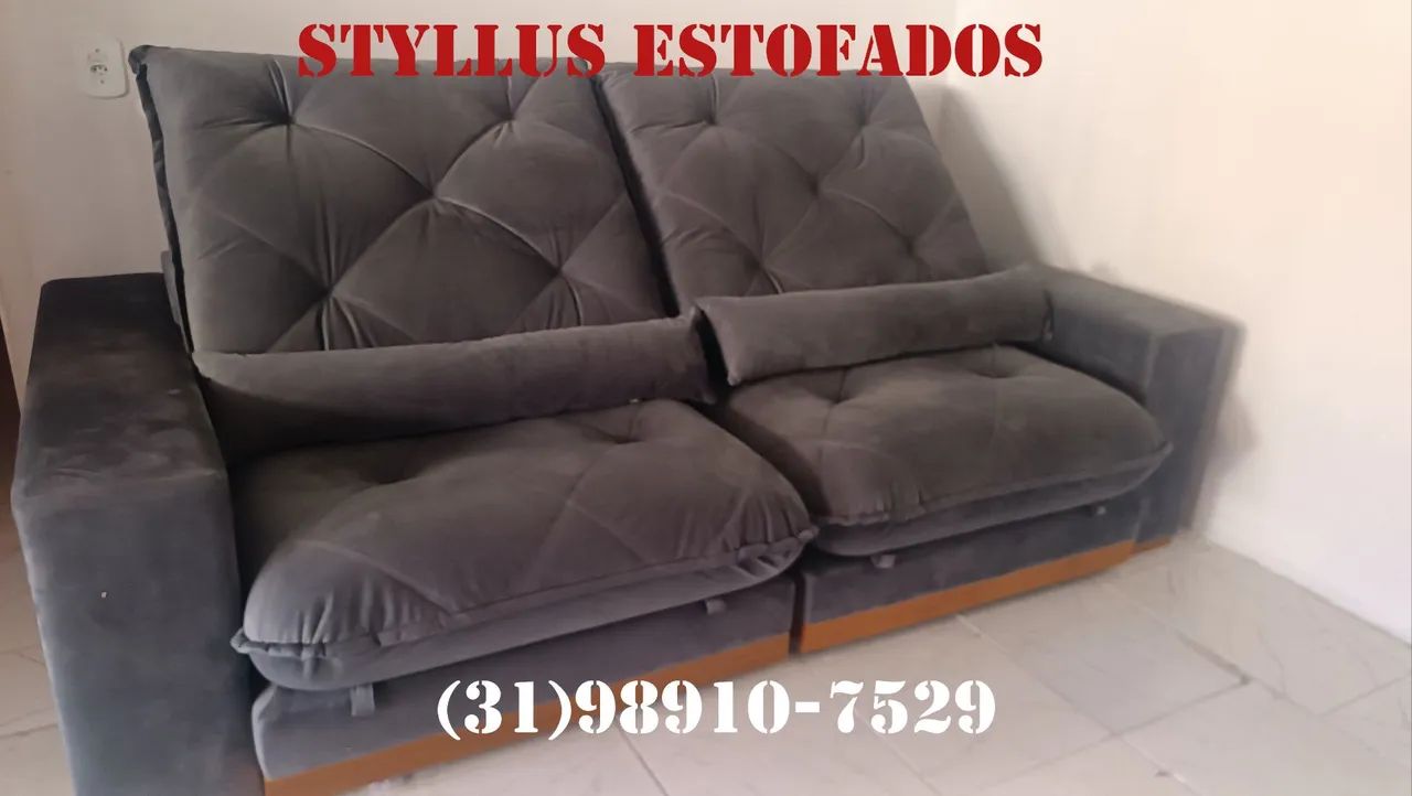 Sofá retrátil Promoção com molas ensacadas 