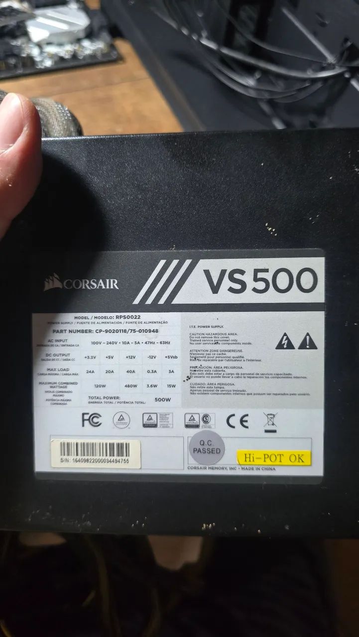 CPU com ryzen 5 5500, 16 gb de ram, ssd 240, fonte 500w - Foto 4