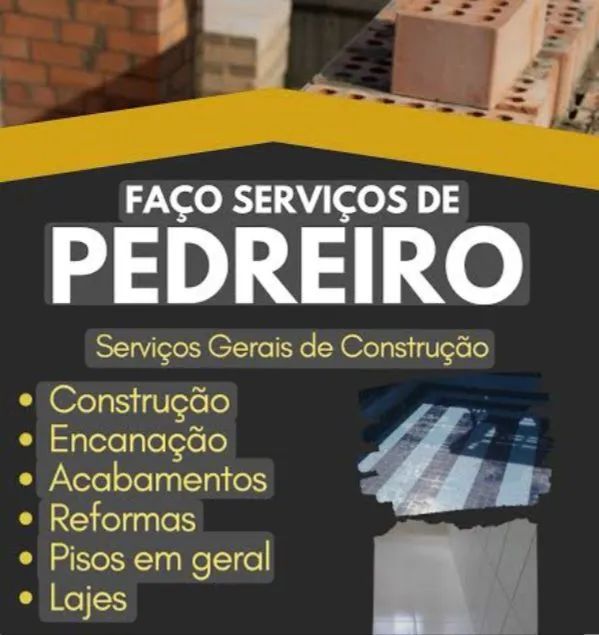 Pedreiro a disposição 