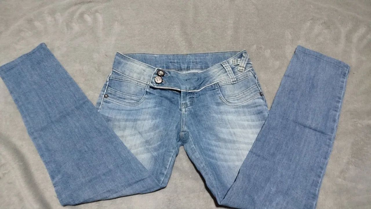 Calça de cintura baixa y2k - Foto 2
