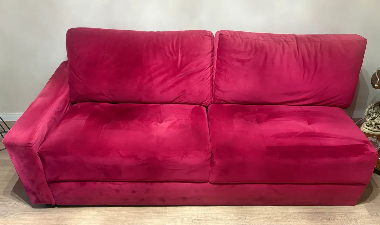 SOFÁ + POLTRONA RECLINÁVEL - VERMELHO - Foto 3