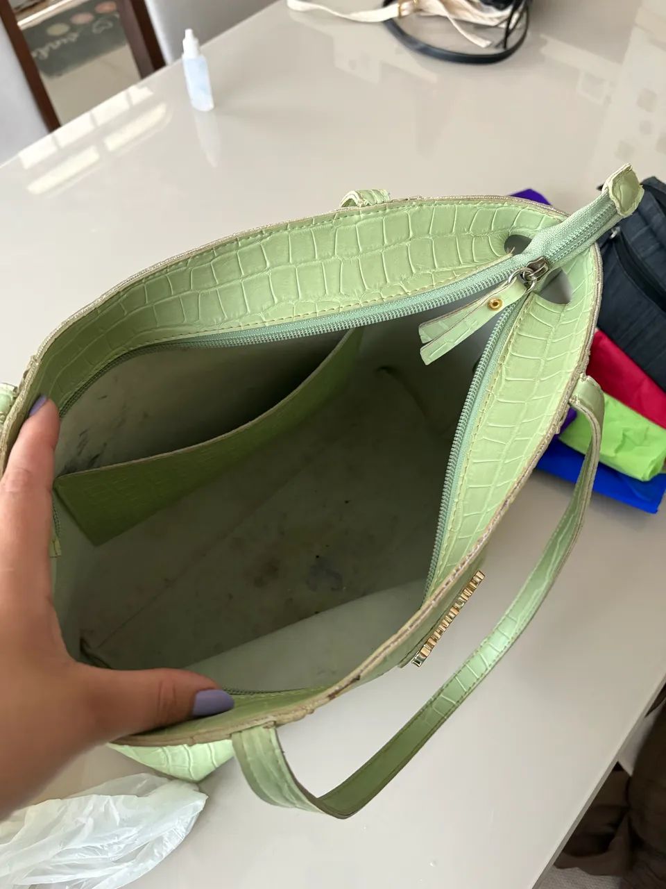 Bolsa Couro Fino - Foto 2