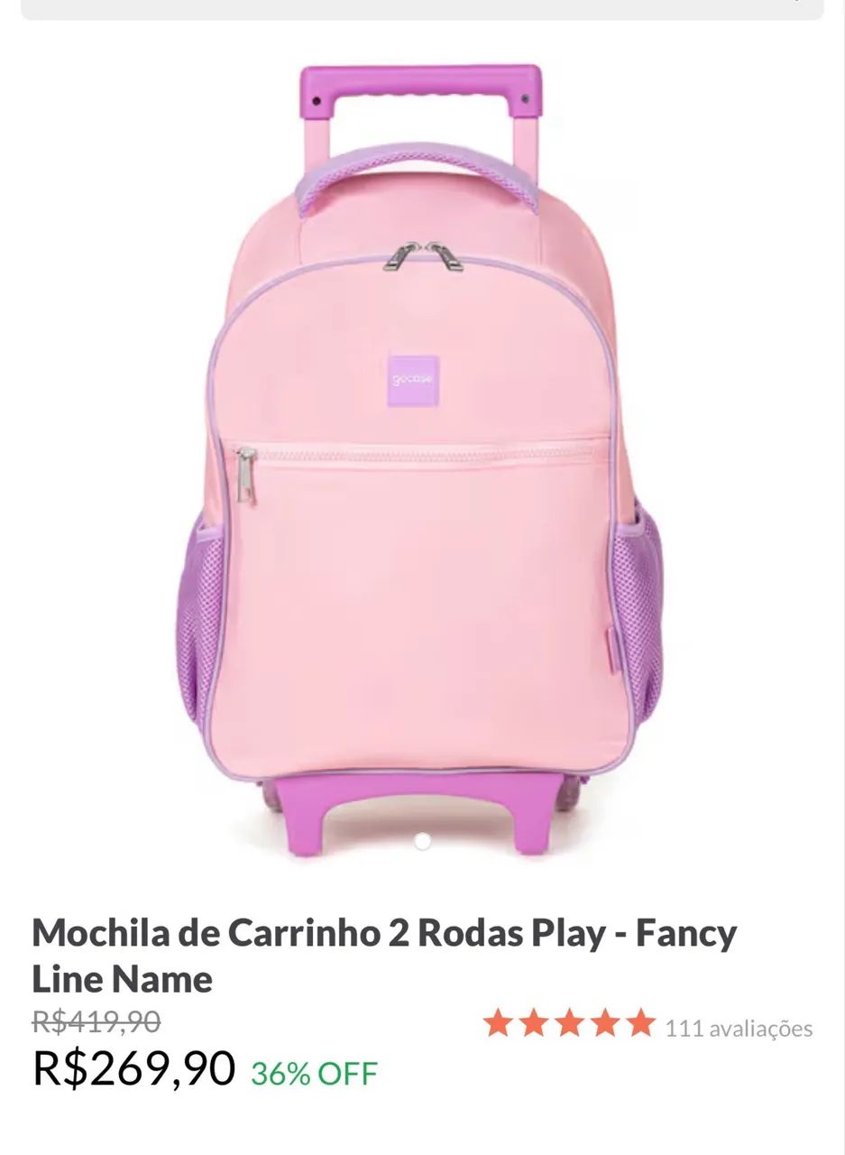 Mochila rosa Gocase infantil - Foto 2