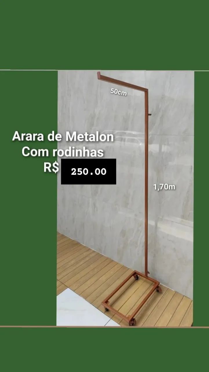 Arara de roupas para loja