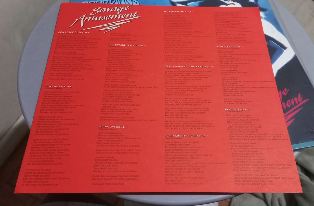 Scorpions Savage Amusement LP Polygram 1988 - Foto 2