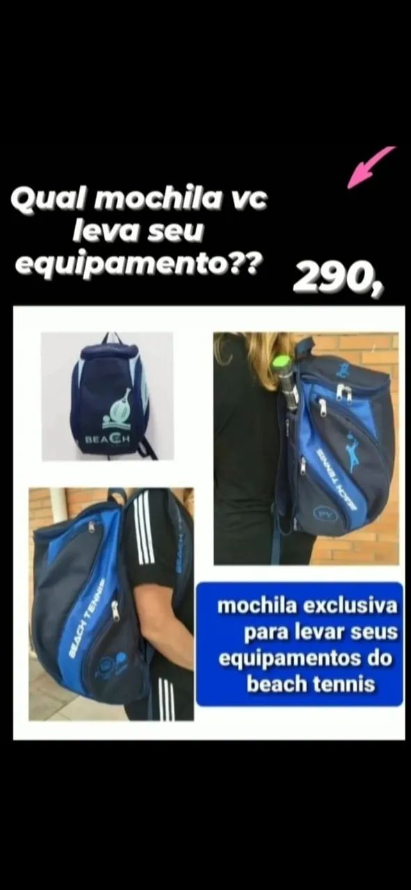 mochila especial para beach tennis - Foto 3