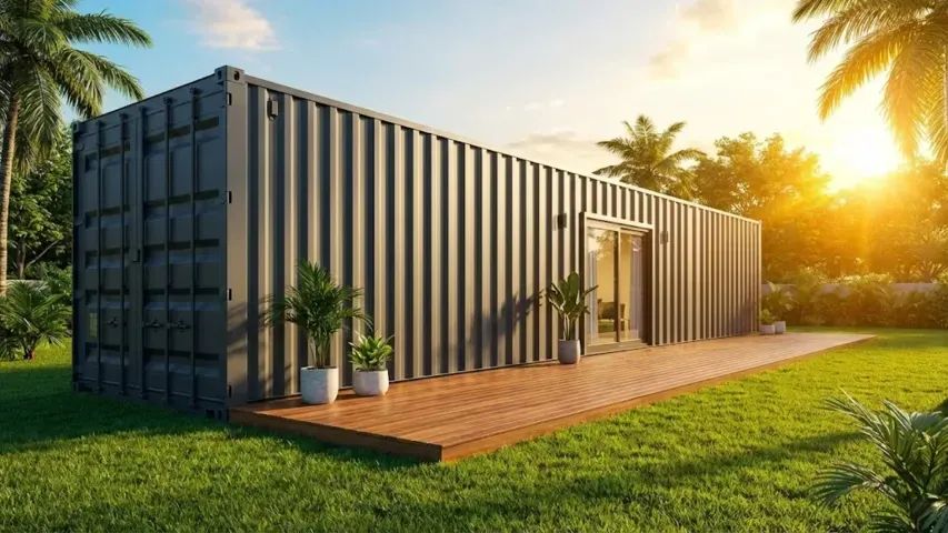 CONTAINER CASA DE 2/4 COM AR CONDICIONADO 30M²