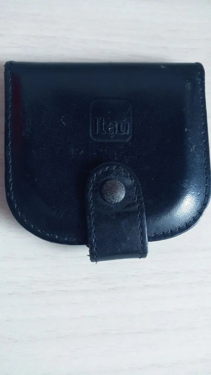 Antigo Porta Moedas   em  couro natural  item de coleção perfeito . - Foto 3