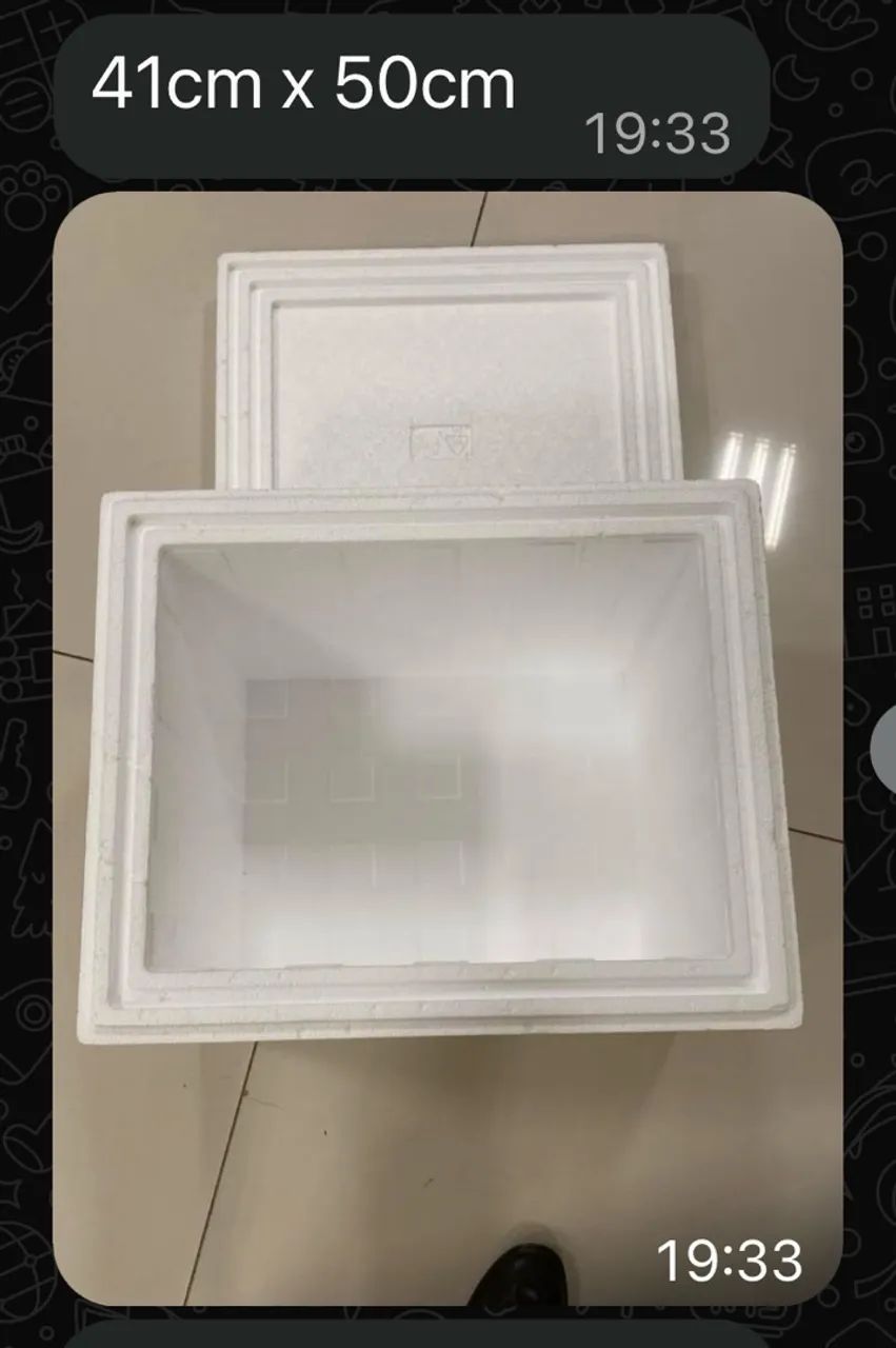 Caixas de isopor