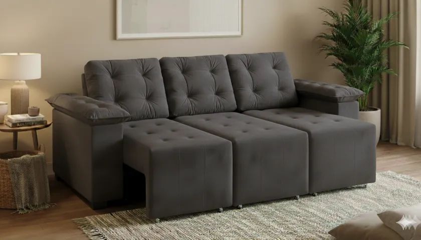 Sofá Turim ( Entrega Grátis em Fortaleza ) - Foto 2