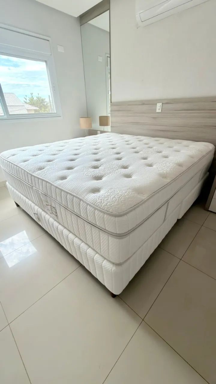 Cama King Box Pikolin New Malagá - Foto 2