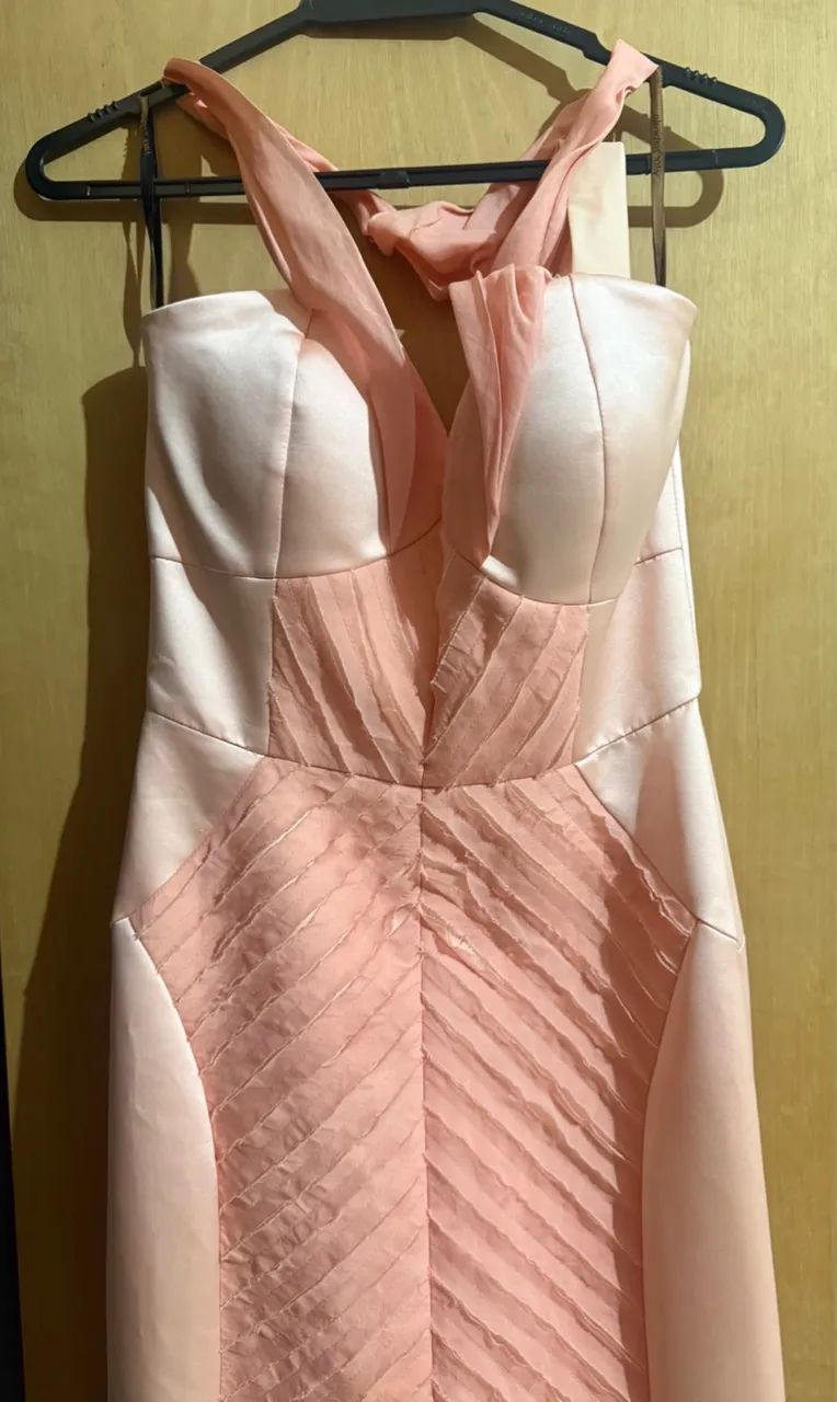 vestido vitor zerbinato rosa 34/36