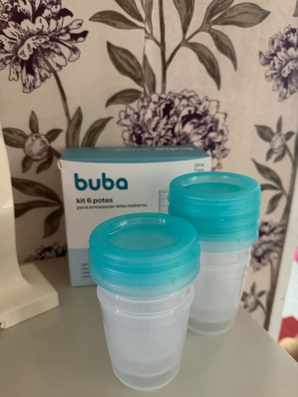 Kit 6 potes para armazenar leite / buba - Foto 2