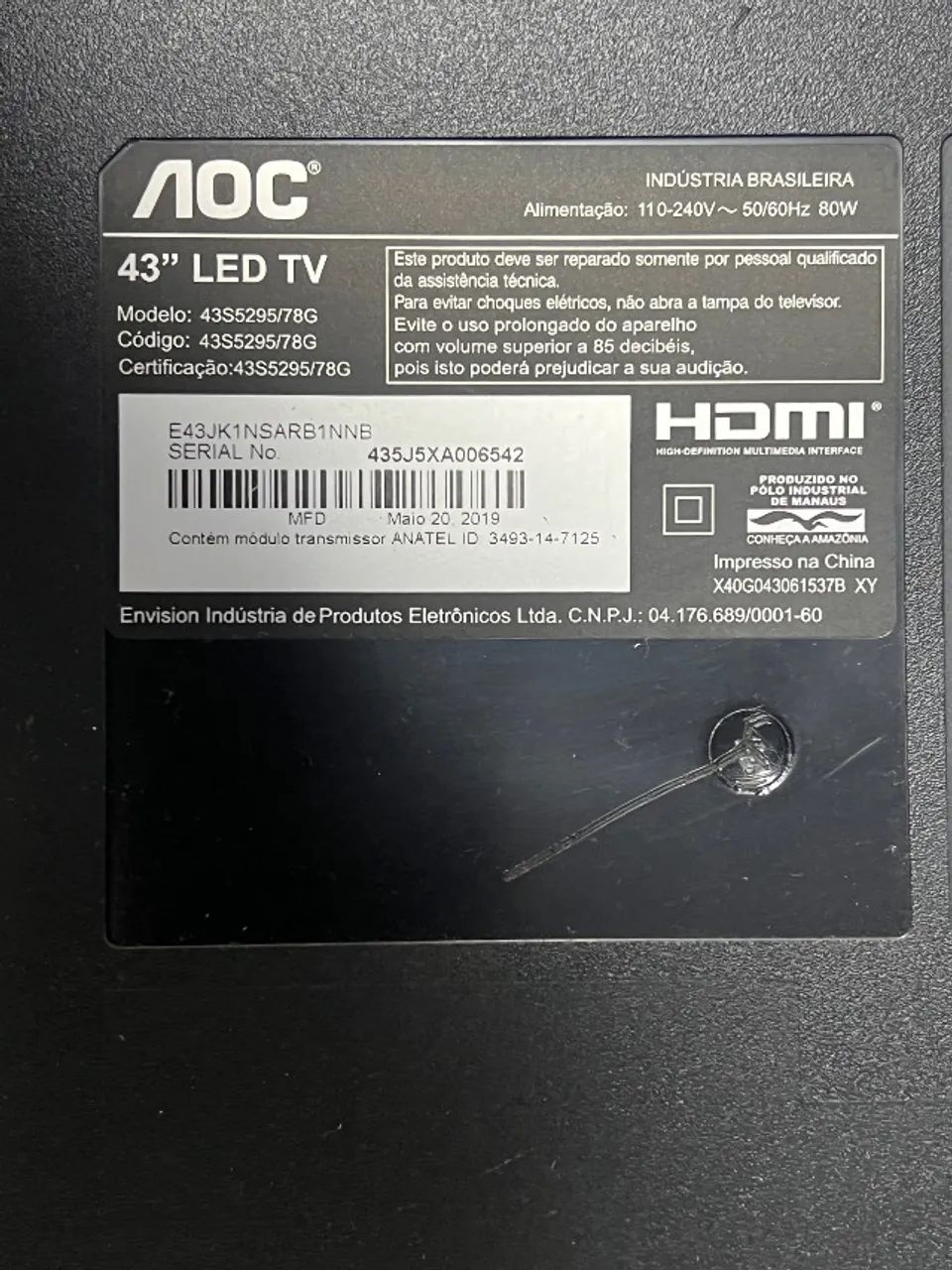 TV AOC 43 LED Full HD - Smart TV - Foto 5