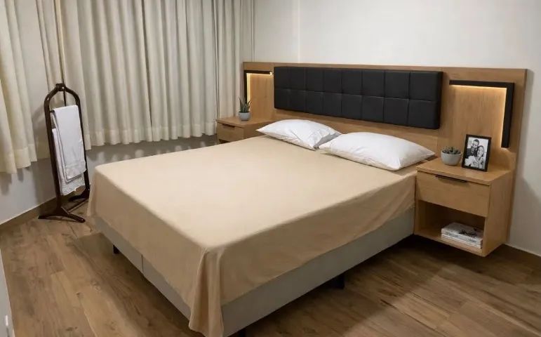 Flat mobiliado, moderno ,bem cuidado e novinho. - Foto 2