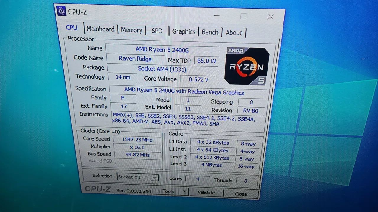 PC Gamer Ryzen 5 2400G (3.9GHz Turbo) 8GB SSD NVme 256GB Placa de Vídeo Vega 11 2GB - Foto 4