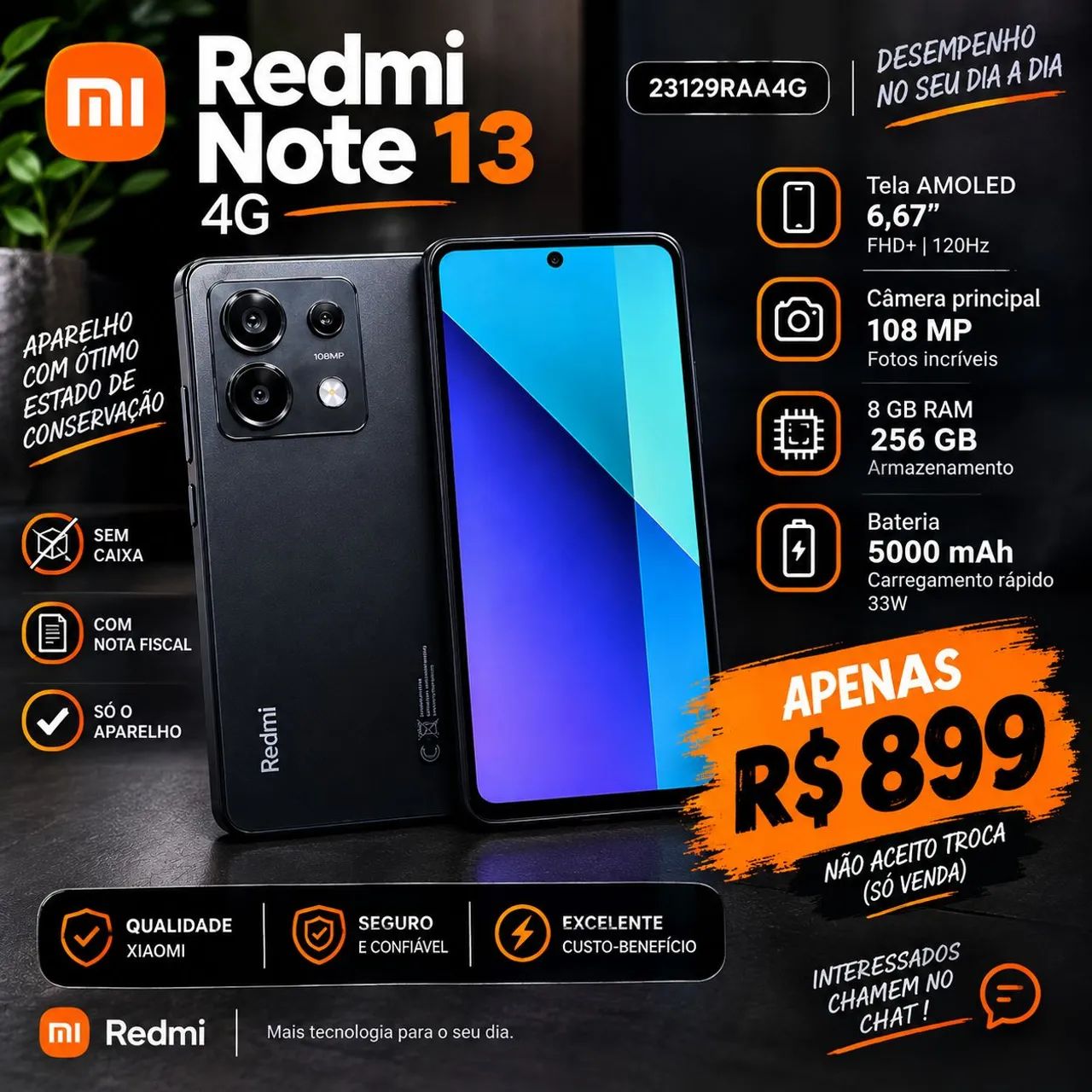 Redmi Note 13 4G 256GB 8GB RAM