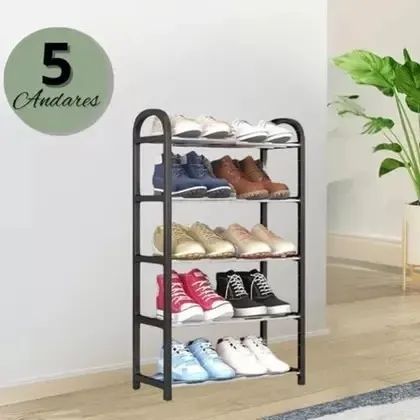 Sapateira 5 andares reforçada plástico e metal - ForPlast