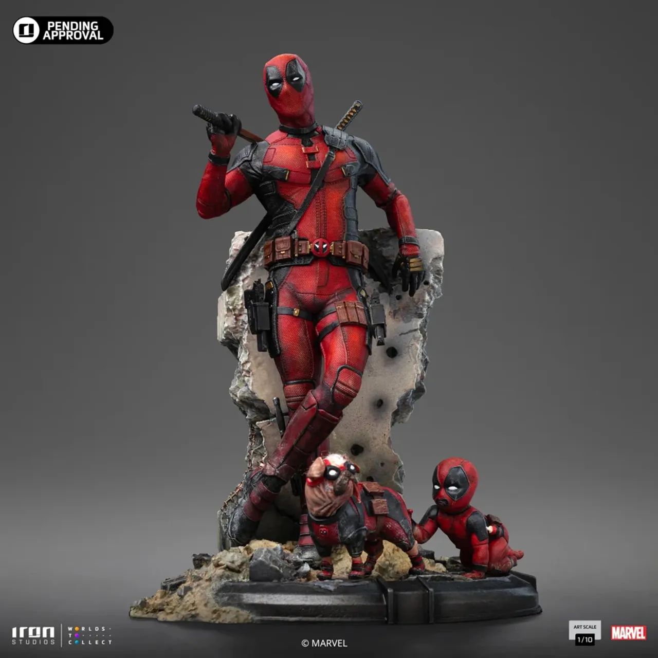 iron studios アイアン　スタジオ　 デッドプール　 1/10 Deadpool 1/10 Iron Studios (Deadpool & Wolverine) - Hobbies e