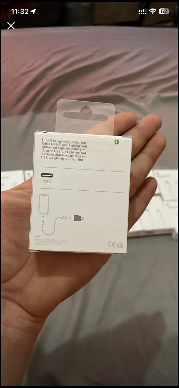 OFERTA! Cabo Lightning para iPhone - Novo e Lacrado 