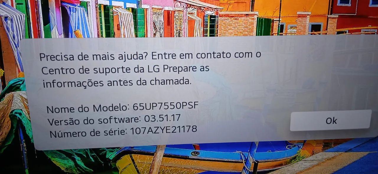 TV LG 65" 4K com Smart Magic - COM DEFEITO