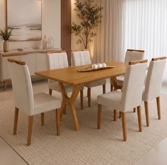 Conjunto de Jantar Nobre 6 Lugares