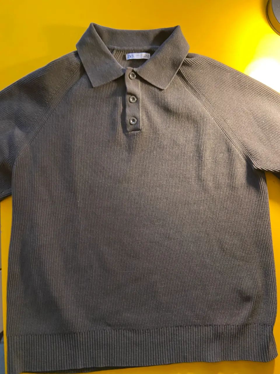 Suéter Polo Canelado Zara - Design Minimalista e Elegante - Foto 3