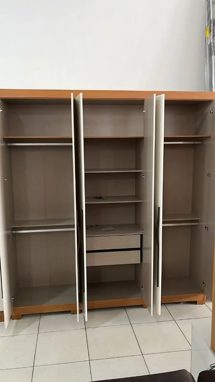 Guarda-Roupa Casal 6 Portas Branco  - Foto 2