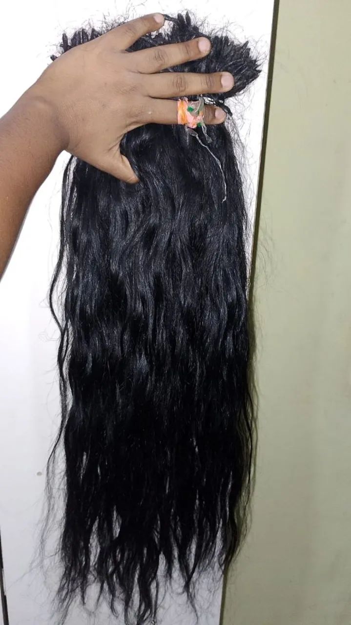 Cabelo humano 65 cm 368 gramas 