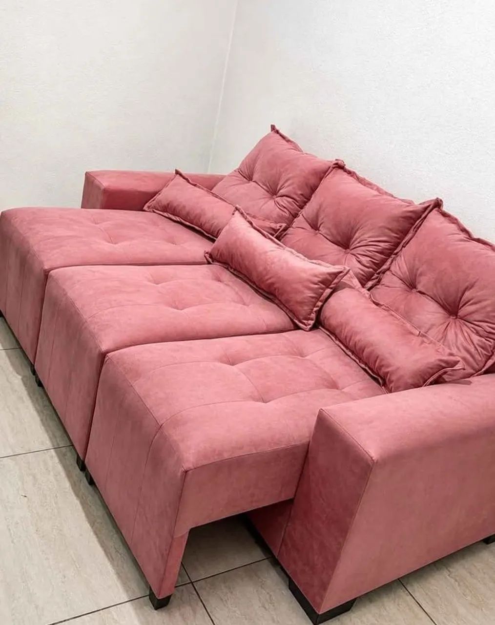 Sofa retrátil 3 lugares da fábrica 