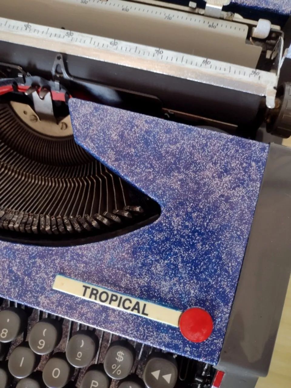 Máquina de escrever Olivetti Tropical Funcionando com tinta(Customizada) - Foto 2