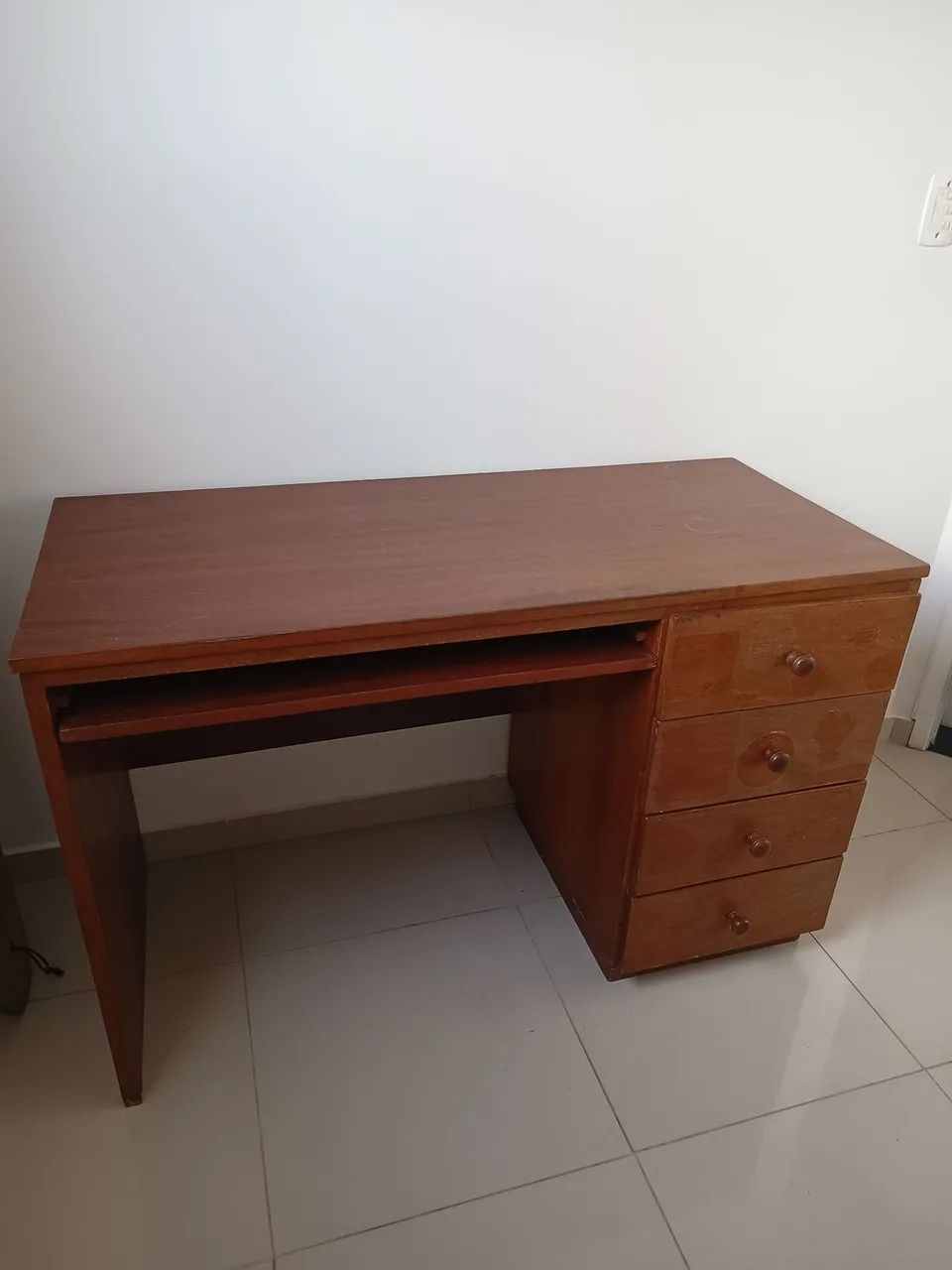 Escrivaninha Madeira Maciça Mogno  - Foto 2