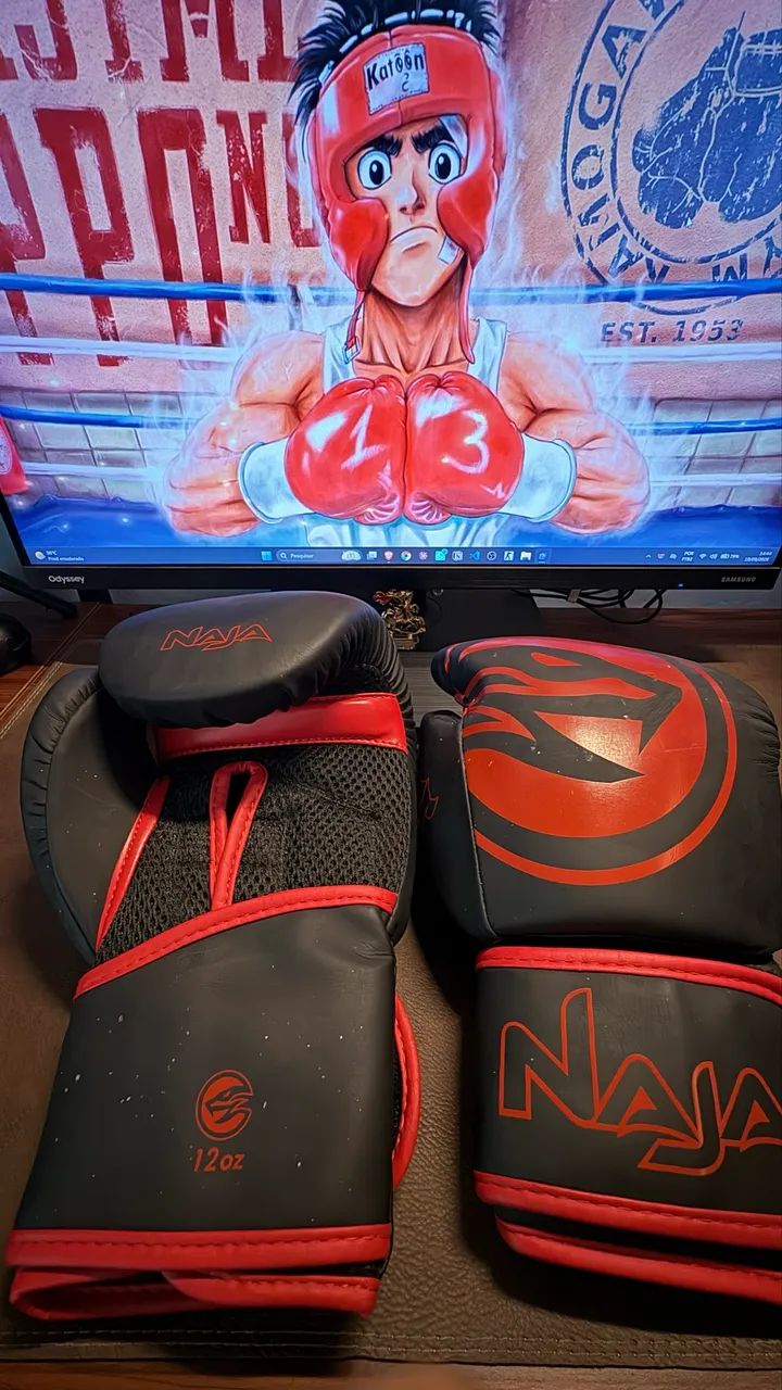 Luva de Boxe Naja 12 oz - Usada - Foto 3