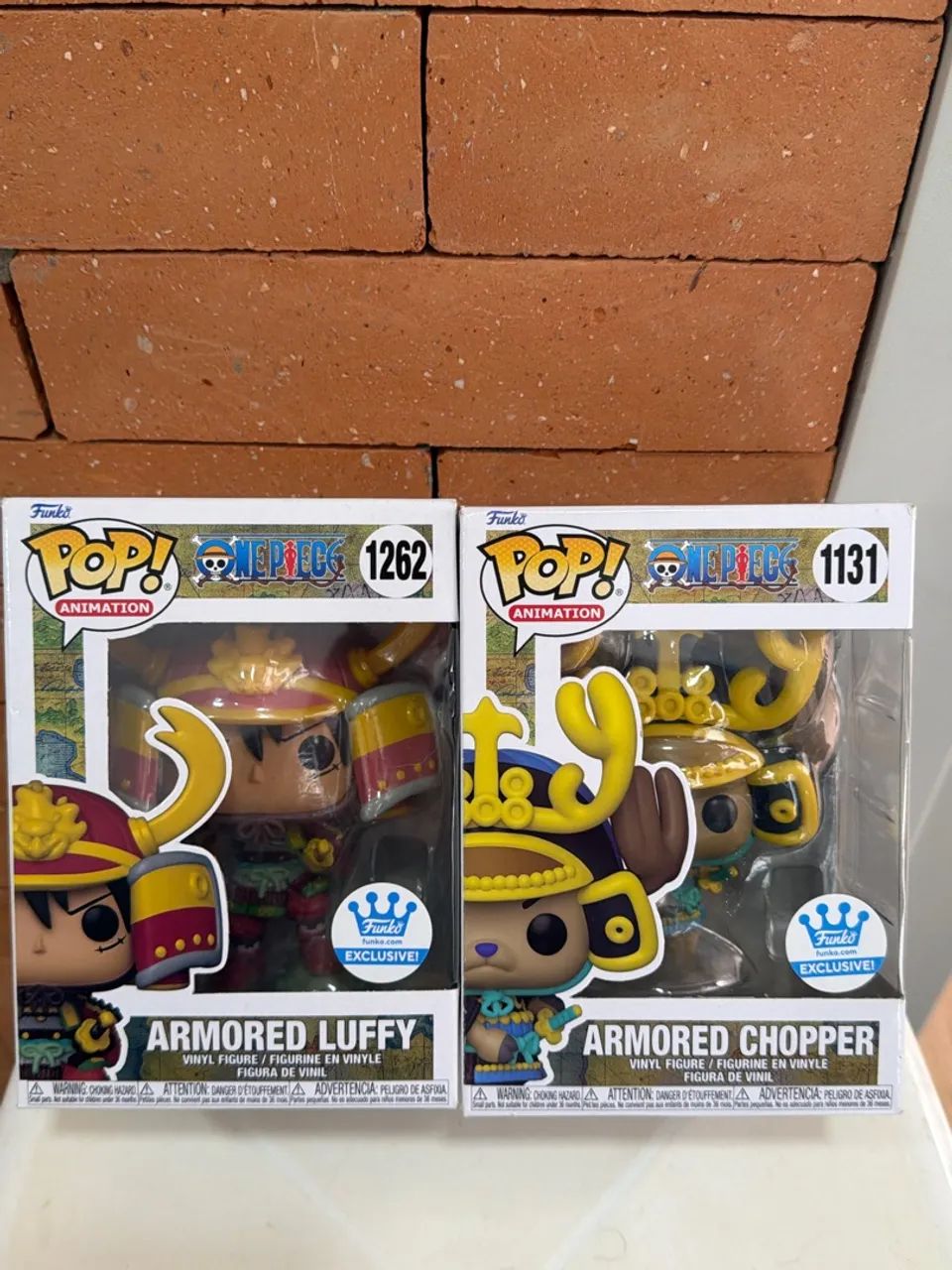 FUNKO POP ARMORED LUFFY 1262 E ARMORED CHOPPER 1131 ONE PIECE